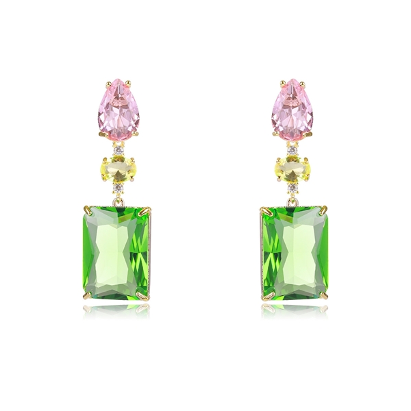 Picture of Luxury Green Dangle Earrings with Fast Shipping