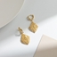 Show details for Sparkling Small Gold Plated Dangle Earrings