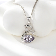 Show details for Designer Platinum Plated Small Pendant Necklace with No-Risk Return Show details for Designer Platinum Plated Small Pendant Necklace with No-Risk Return