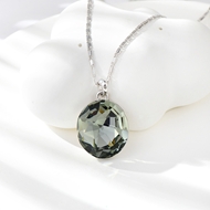 Show details for Hypoallergenic Black Zinc Alloy Pendant Necklace with Easy Return Show details for Hypoallergenic Black Zinc Alloy Pendant Necklace with Easy Return