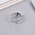 Picture of Beautiful Small Platinum Plated Adjustable Ring