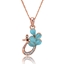 Show details for Most Popular Opal Zinc Alloy Pendant Necklace