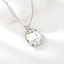 Show details for Designer Platinum Plated Swarovski Element Pendant Necklace with Easy Return