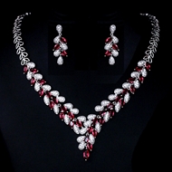 Show details for Unique Cubic Zirconia Big 2 Piece Jewelry Set Show details for Unique Cubic Zirconia Big 2 Piece Jewelry Set