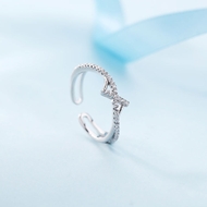 Picture of Need-Now White Platinum Plated Fashion Ring from Editor Picks