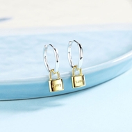 Picture of Low Cost Multi-tone Plated 925 Sterling Silver Dangle Earrings with Low Cost