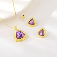 Picture of Zinc Alloy Artificial Crystal 2 Piece Jewelry Set at Great Low Price