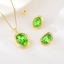 Show details for Zinc Alloy Green 2 Piece Jewelry Set in Flattering Style