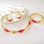 Show details for Zinc Alloy Gold Plated 4 Piece Jewelry Set in Flattering Style