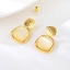 Show details for Designer Rose Gold Plated White Stud Earrings with No-Risk Return