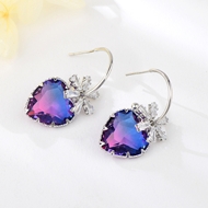 Show details for Wholesale Platinum Plated Cubic Zirconia Dangle Earrings with No-Risk Return Show details for Wholesale Platinum Plated Cubic Zirconia Dangle Earrings with No-Risk Return