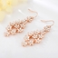 Show details for Trendy Rose Gold Plated Enamel Dangle Earrings with No-Risk Refund