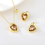 Picture of Stylish Small Artificial Crystal 2 Piece Jewelry Set