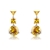 Picture of Delicate Cubic Zirconia Yellow Dangle Earrings