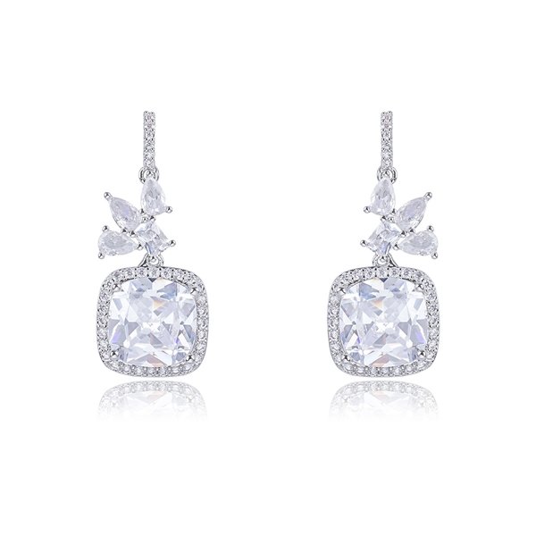 Picture of Bulk Platinum Plated Luxury Dangle Earrings Exclusive Online