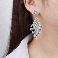 Picture of Luxury Gold Plated Dangle Earrings at Unbeatable Price