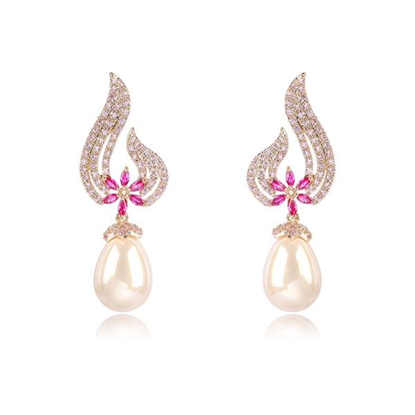 Picture of Buy Gold Plated Big Dangle Earrings with Low Cost