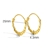 Picture of Popular Small Gold Plated Small Hoop Earrings