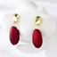 Show details for Shop Gold Plated Red Dangle Earrings with Wow Elements