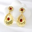 Show details for Dubai Red Dangle Earrings with Worldwide Shipping