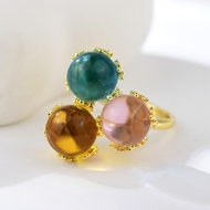Show details for Irresistible Gold Plated Resin Fashion Ring For Your Occasions