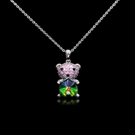 Show details for Shop Platinum Plated Green Pendant Necklace with Wow Elements Show details for Shop Platinum Plated Green Pendant Necklace with Wow Elements