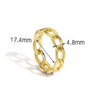 Picture of Attractive Gold Plated Delicate Fashion Ring For Your Occasions