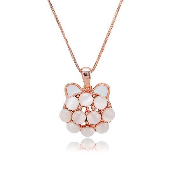 Picture of Low Price Rose Gold Plated White Pendant Necklace from Trust-worthy Supplier