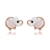 Picture of Low Price Rose Gold Plated White Stud Earrings from Trust-worthy Supplier