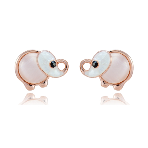 Picture of Low Price Rose Gold Plated White Stud Earrings from Trust-worthy Supplier