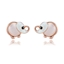 Show details for Low Price Rose Gold Plated White Stud Earrings from Trust-worthy Supplier