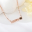Show details for Delicate Rose Gold Plated Pendant Necklace with Fast Shipping