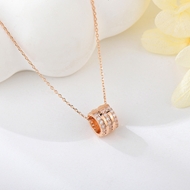 Show details for Hypoallergenic Rose Gold Plated White Pendant Necklace with Easy Return Show details for Hypoallergenic Rose Gold Plated White Pendant Necklace with Easy Return