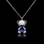 Show details for Impressive Blue Zinc Alloy Pendant Necklace with Low MOQ