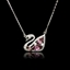 Show details for Funky Small Platinum Plated Pendant Necklace