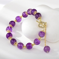 Picture of Small Purple Fashion Bracelet with Beautiful Craftmanship