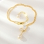 Show details for Hypoallergenic White Gold Plated Short Chain Necklace with Easy Return