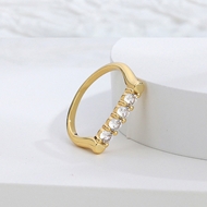 Picture of Delicate Cubic Zirconia Fashion Ring of Original Design