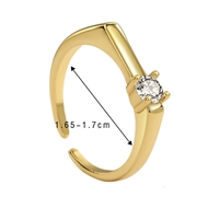 Picture of Copper or Brass Gold Plated Adjustable Ring with Unbeatable Quality