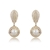 Picture of Stylish Big White Dangle Earrings