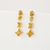 Picture of Amazing Big Gold Plated Dangle Earrings