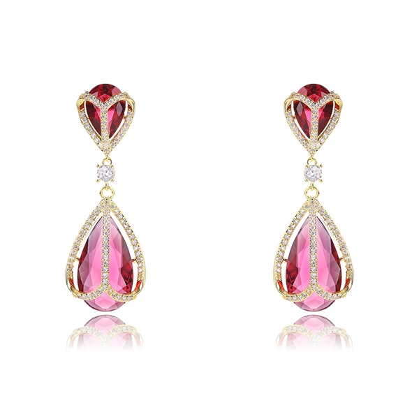 Picture of Luxury Gold Plated Dangle Earrings with Beautiful Craftmanship