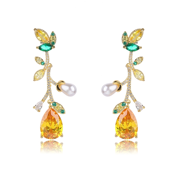 Picture of Attractive Yellow Gold Plated Dangle Earrings For Your Occasions