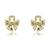 Picture of Big Gold Plated Big Stud Earrings with Fast Delivery