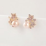 Picture of Hypoallergenic Gold Plated Copper or Brass Big Stud Earrings with Easy Return