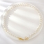 Show details for Purchase Gold Plated White Short Statement Necklace Exclusive Online
