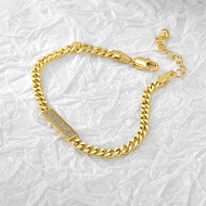 Picture of Fashionable Gold Plated Delicate Fashion Bracelet