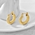 Picture of Copper or Brass Delicate Hoop Earrings in Exclusive Design