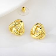 Picture of Impressive Multi-tone Plated Dubai Big Stud Earrings with Low MOQ