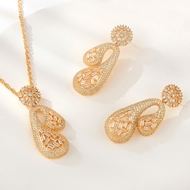 Show details for Copper or Brass Rose Gold Plated 2 Piece Jewelry Set with Full Guarantee Show details for Copper or Brass Rose Gold Plated 2 Piece Jewelry Set with Full Guarantee
